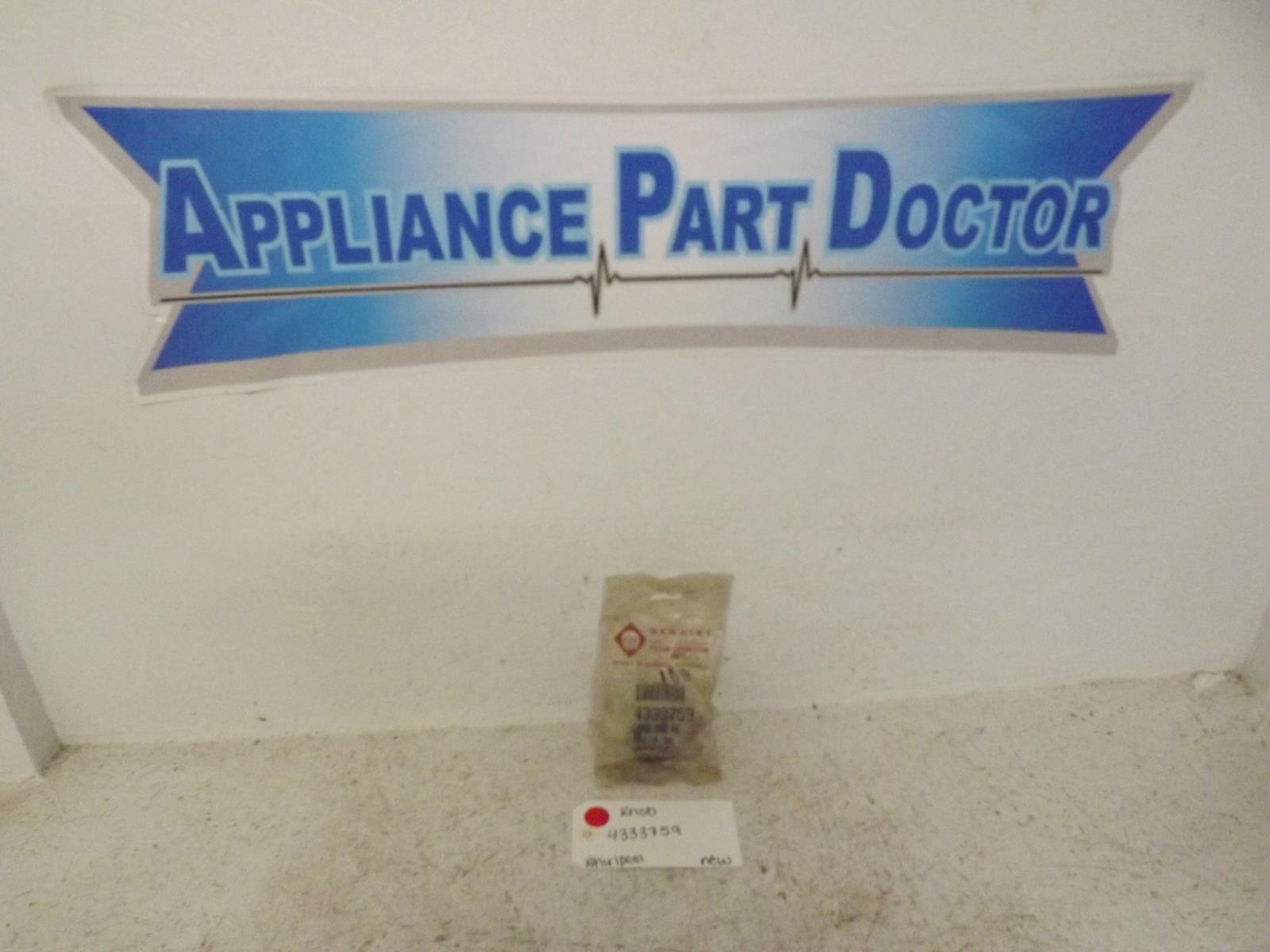 Whirlpool Range 4333759 Knob New Whirlpool Range 4333759 Knob New